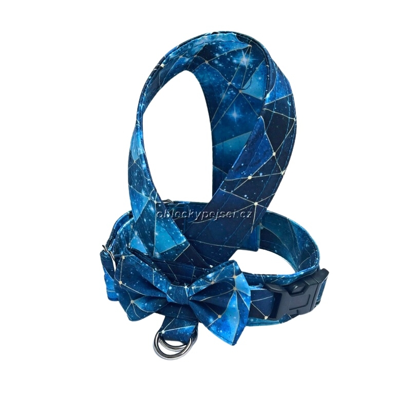 Letní kšíry s mašličkou Modrá galaxie